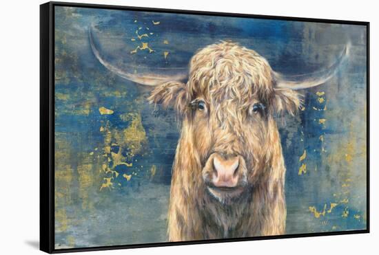 Highland Taurus-Dina Peregojina-Framed Stretched Canvas