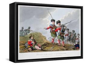 Highland troops at the Battle of Vimeiro, Peninsular War, 1808 (1816)-Matthew Dubourg-Framed Stretched Canvas