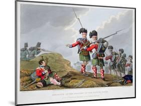 Highland troops at the Battle of Vimeiro, Peninsular War, 1808 (1816)-Matthew Dubourg-Mounted Giclee Print