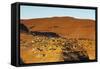 Highland village, Lesotho, Africa-Christian Kober-Framed Stretched Canvas