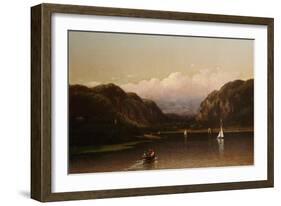 Highlands of the Hudson, View Near West Point, 1872-Lemuel Maynard Wiles-Framed Giclee Print