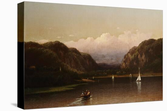 Highlands of the Hudson, View Near West Point, 1872-Lemuel Maynard Wiles-Stretched Canvas