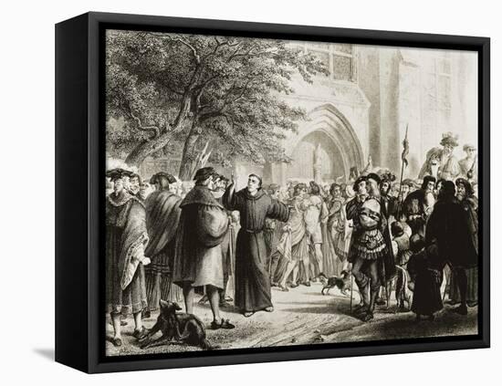 Highlights of the Life of Martin Luther-Pierre Antoine Labouchere-Framed Stretched Canvas