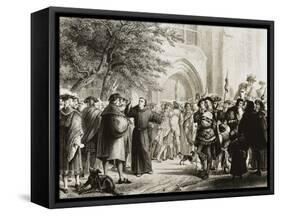 Highlights of the Life of Martin Luther-Pierre Antoine Labouchere-Framed Stretched Canvas