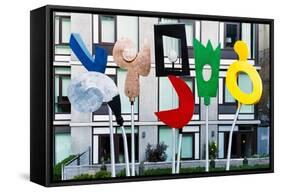 Highline Park Art, Manhattan, New York City-George Oze-Framed Stretched Canvas