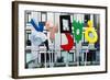 Highline Park Art, Manhattan, New York City-George Oze-Framed Photographic Print