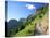 Highline Trail Traverses Under the Garden Wall, Glacier National Park, Montana, USA-Jamie & Judy Wild-Stretched Canvas