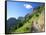 Highline Trail Traverses Under the Garden Wall, Glacier National Park, Montana, USA-Jamie & Judy Wild-Framed Stretched Canvas