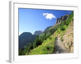 Highline Trail Traverses Under the Garden Wall, Glacier National Park, Montana, USA-Jamie & Judy Wild-Framed Photographic Print