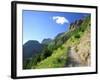 Highline Trail Traverses Under the Garden Wall, Glacier National Park, Montana, USA-Jamie & Judy Wild-Framed Photographic Print