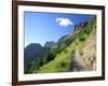 Highline Trail Traverses Under the Garden Wall, Glacier National Park, Montana, USA-Jamie & Judy Wild-Framed Photographic Print