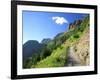 Highline Trail Traverses Under the Garden Wall, Glacier National Park, Montana, USA-Jamie & Judy Wild-Framed Photographic Print