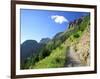 Highline Trail Traverses Under the Garden Wall, Glacier National Park, Montana, USA-Jamie & Judy Wild-Framed Photographic Print