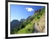 Highline Trail Traverses Under the Garden Wall, Glacier National Park, Montana, USA-Jamie & Judy Wild-Framed Photographic Print
