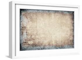 Highly Detailed Textured Grunge Background Frame-ilolab-Framed Art Print