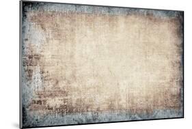 Highly Detailed Textured Grunge Background Frame-ilolab-Mounted Art Print