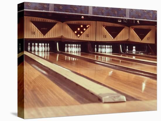 Highly Polished Bowling Lanes-null-Stretched Canvas