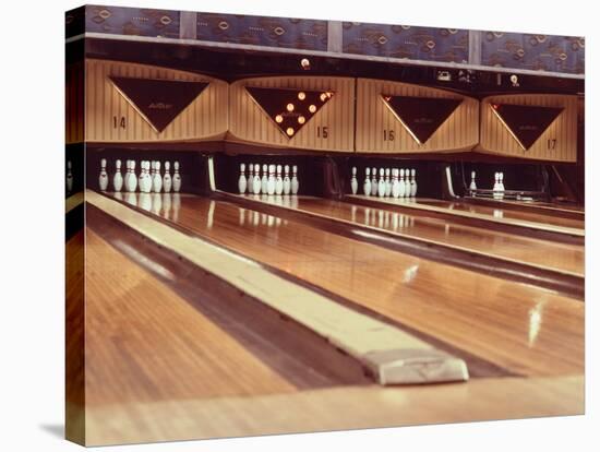 Highly Polished Bowling Lanes-null-Stretched Canvas