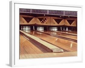 Highly Polished Bowling Lanes-null-Framed Photographic Print