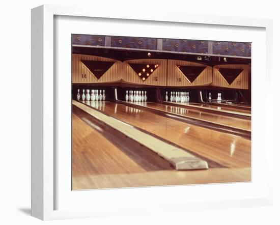 Highly Polished Bowling Lanes-null-Framed Photographic Print