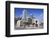 Highrise buildings at the Olympia marina in Barcelona, Catalonia, Spain-null-Framed Art Print