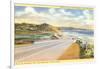 Highway 101 in Southern California, Torrey Pines-null-Framed Art Print