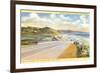 Highway 101 in Southern California, Torrey Pines-null-Framed Premium Giclee Print