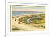 Highway 101 in Southern California, Torrey Pines-null-Framed Art Print