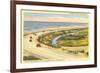 Highway 101 in Southern California, Torrey Pines-null-Framed Art Print