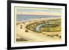 Highway 101 in Southern California, Torrey Pines-null-Framed Art Print