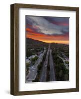 Highway 13 Oakland Sunrise Road Through The Hills-Vincent James-Framed Photographic Print