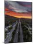 Highway 13 Oakland Sunrise Road Through The Hills-Vincent James-Mounted Photographic Print