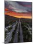 Highway 13 Oakland Sunrise Road Through The Hills-Vincent James-Mounted Photographic Print
