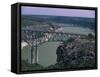 Highway 40 Bridge Over Pecos River, East of Langtry, West Texas, USA-Robert Francis-Framed Stretched Canvas