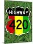 Highway 420 Marijuana Sign Poster Print-null-Mounted Poster