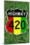 Highway 420 Marijuana-null-Mounted Art Print