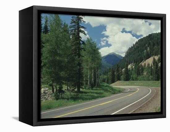 Highway 550 in the San Juan Mountains-James Randklev-Framed Stretched Canvas