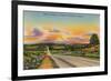 Highway 71, Fayetteville, Arkansas-null-Framed Art Print