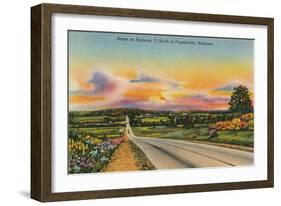 Highway 71, Fayetteville, Arkansas-null-Framed Art Print