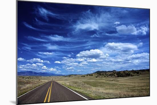 Highway 78, New Mexico, High Alpine Grasslands and Clouds-Richard Wright-Mounted Photographic Print