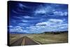 Highway 78, New Mexico, High Alpine Grasslands and Clouds-Richard Wright-Stretched Canvas