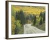 Highway 82 Through Autumn Aspen Trees, San Isabel National Forest, Colorado, USA-Adam Jones-Framed Photographic Print