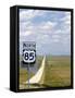 Highway 85 North Road Sign, South Dakota, USA-David R. Frazier-Framed Stretched Canvas