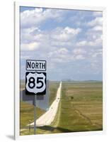Highway 85 North Road Sign, South Dakota, USA-David R. Frazier-Framed Photographic Print