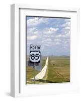 Highway 85 North Road Sign, South Dakota, USA-David R. Frazier-Framed Photographic Print