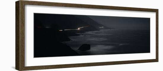 Highway Along a Coast, Big Sur, California, USA-null-Framed Photographic Print