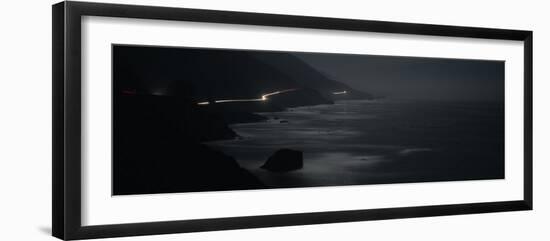 Highway Along a Coast, Big Sur, California, USA-null-Framed Photographic Print