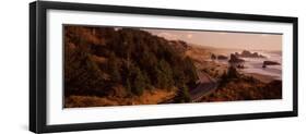 Highway Along a Coast, Highway 101, Pacific Coastline, Oregon, USA-null-Framed Photographic Print