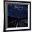 Highway And Starry Night In Desert-null-Framed Art Print