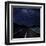 Highway And Starry Night In Desert-null-Framed Art Print